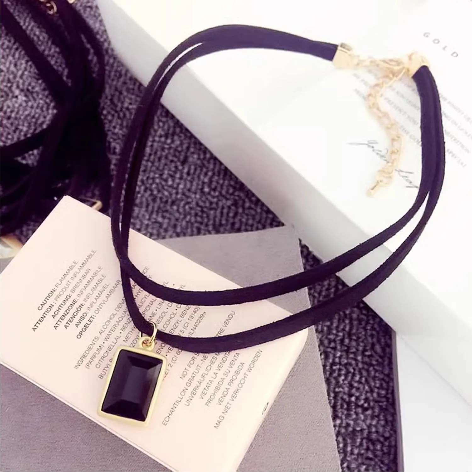 Aktully Black Choker Necklaces for Women Velvet Lace Choker Collar Necklace Goth Layered Choker Necklaces for Women Jewelry