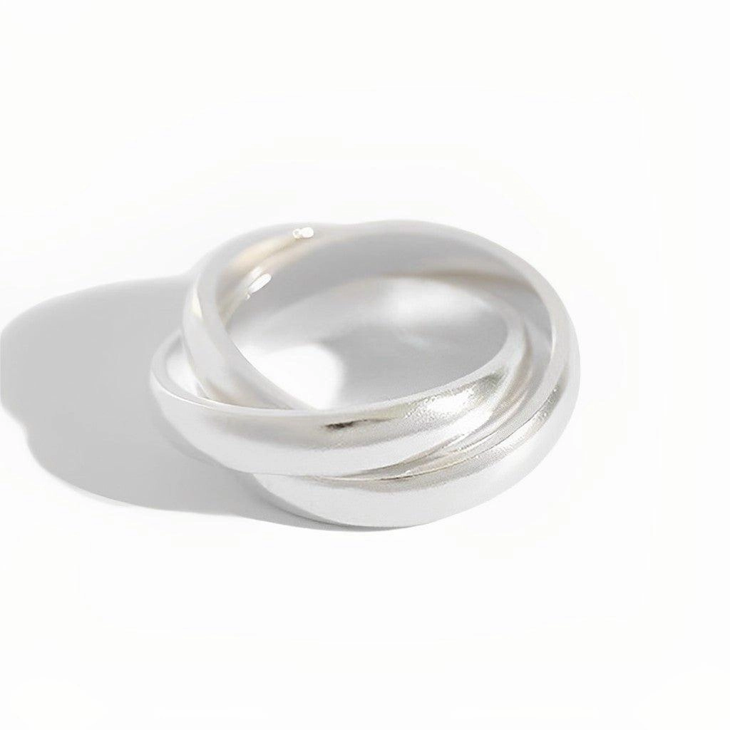 Minimal Proportion Double Band Ring - Tisiphone
