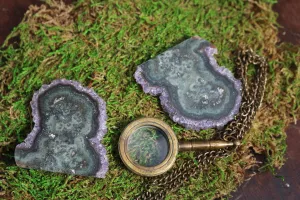 Amethyst Stalactite || Stalactite Slice || Crystal Flower || Amethyst Slice || Raw Amethyst || Druzy Stalactite || Agate Slice || Ornament |