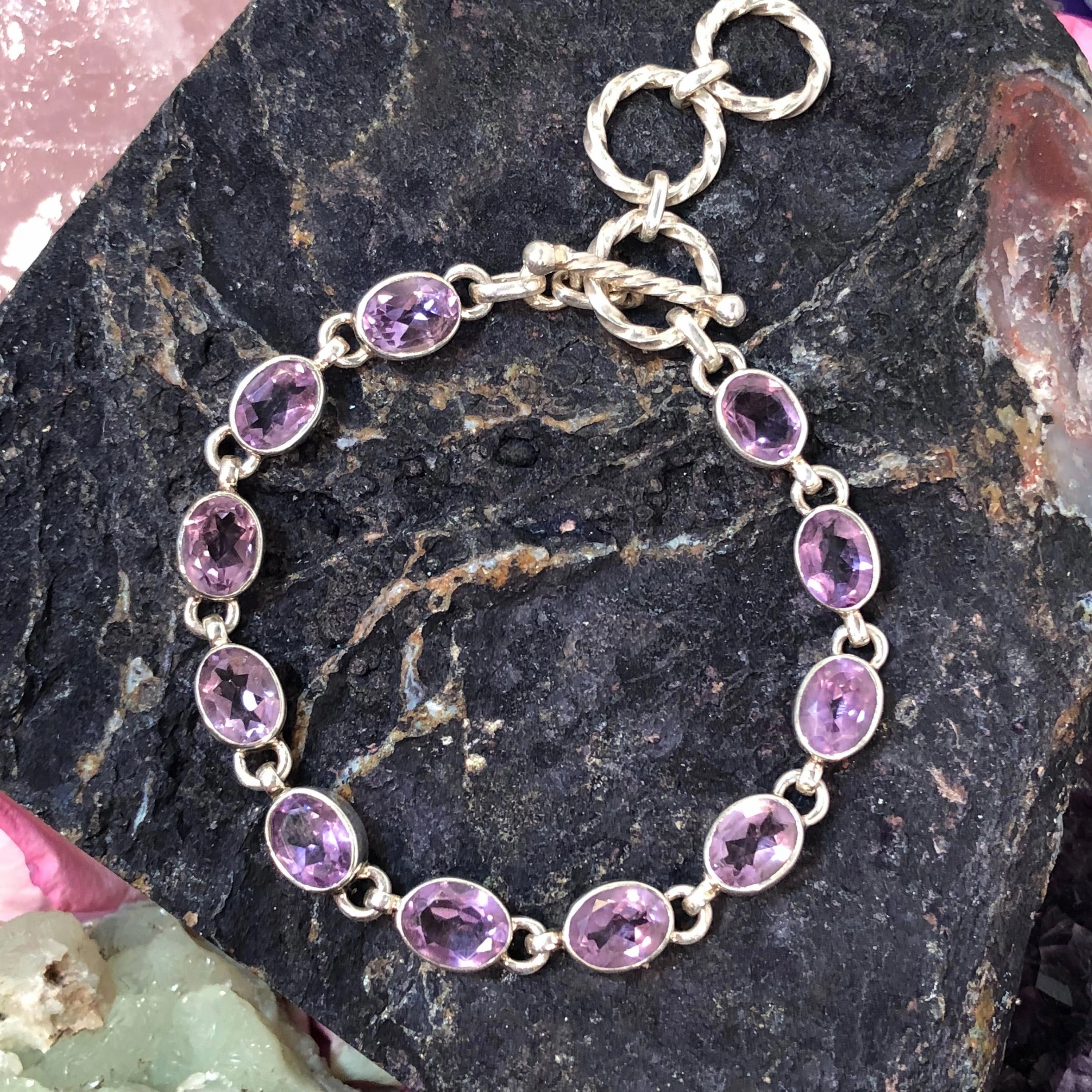 Amethyst Bracelet Vibrant Personality Heavenly Piece
