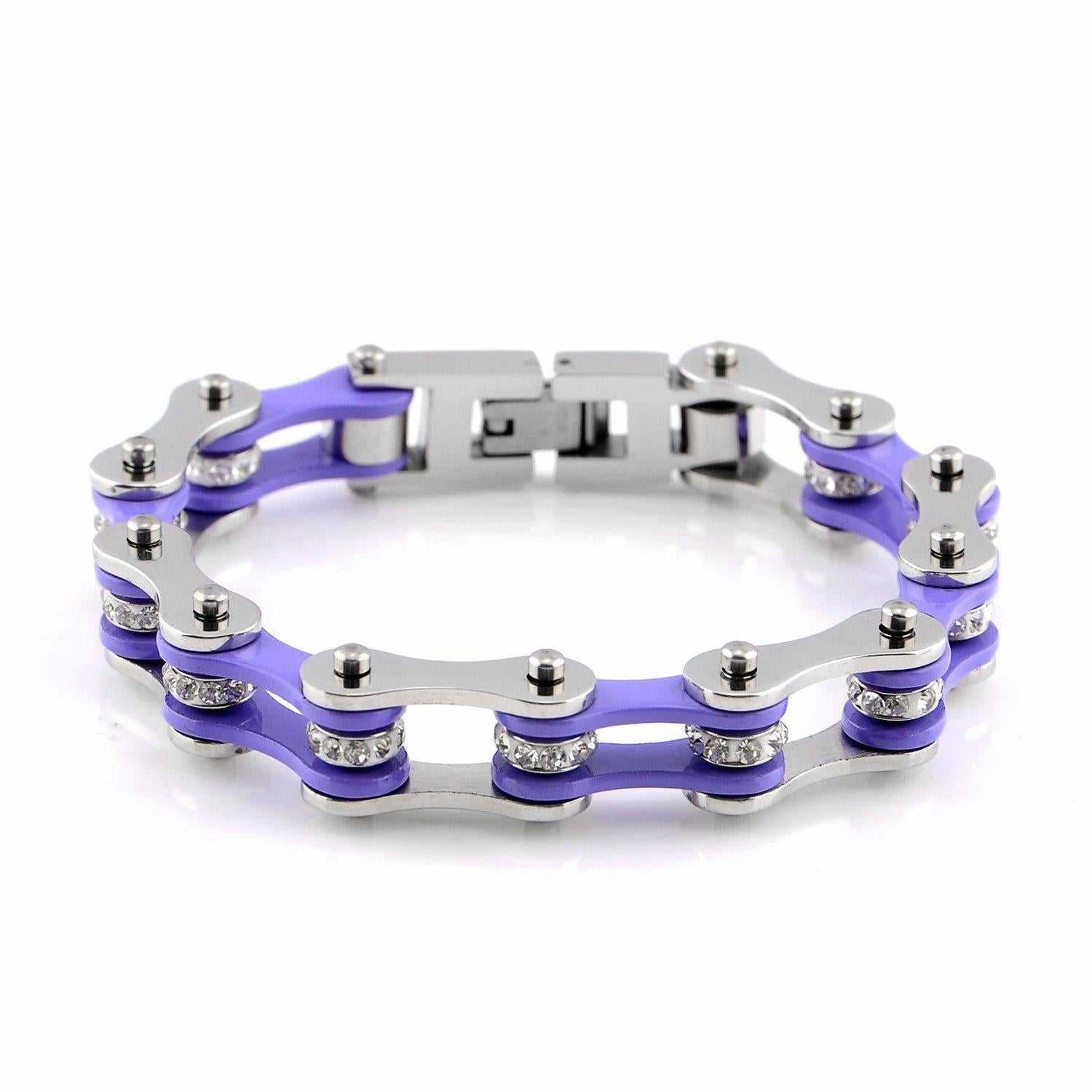 Fast shipping Cycolinks Violet Crystal Bracelet