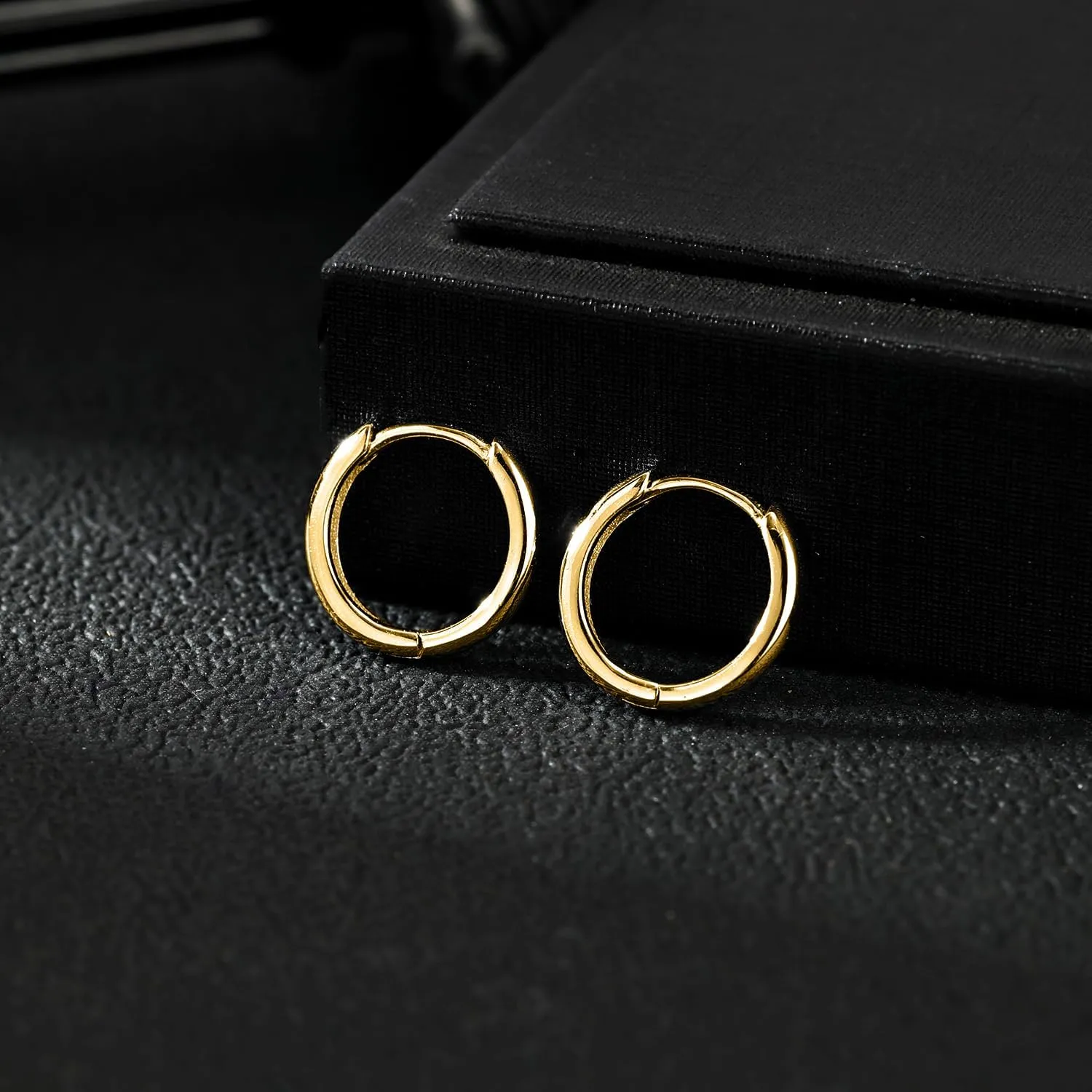 AOEDEJ Gold Hoop Earrings Small Hoops for Second Hole Huggie Cute Cartilage Studs Hypoallergenic Lightweight Huggies Hoops Earring for Women