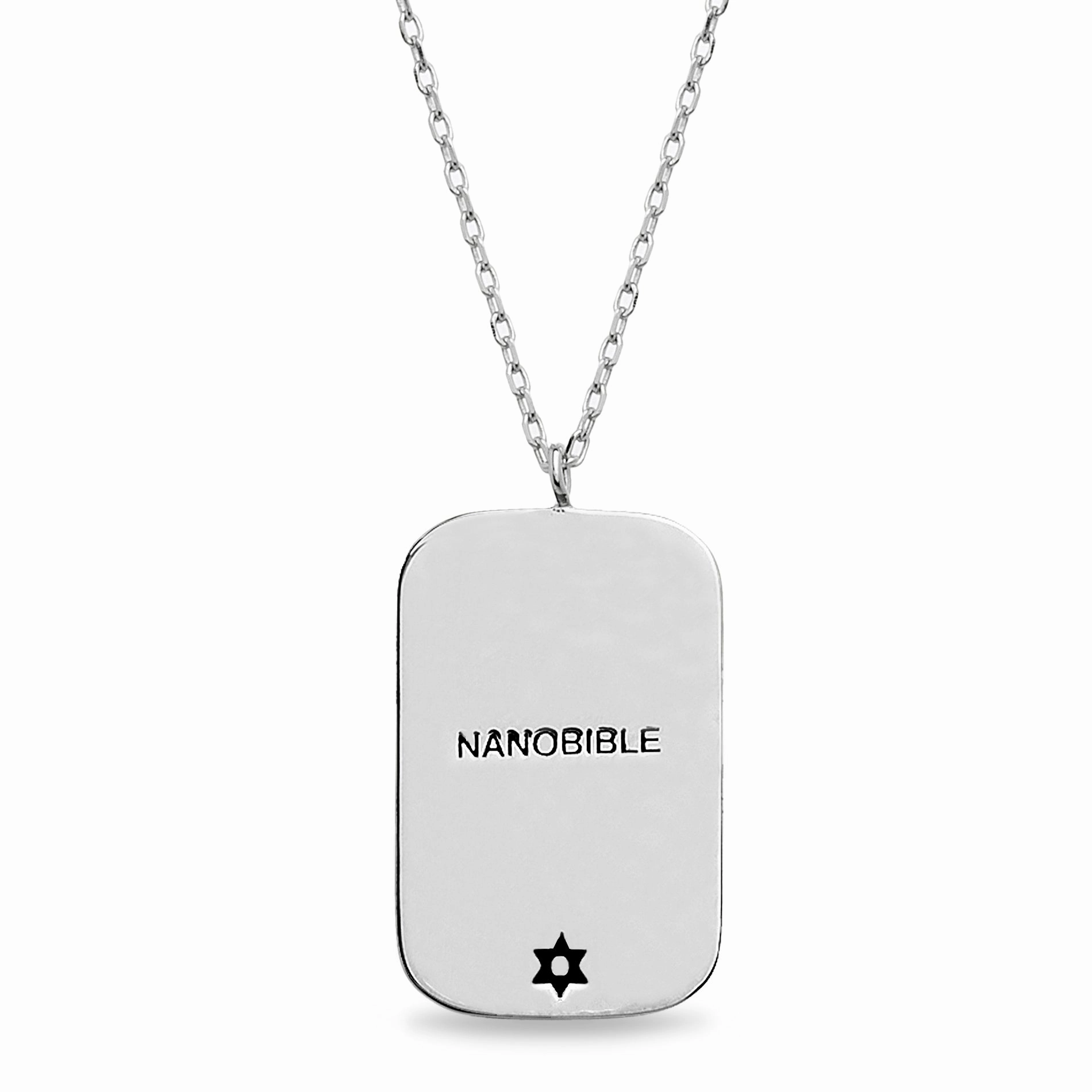 Triple Strand Accessory Private Adornment Two-tone Plated Brass Star of David Jerusalem Nano Bible Pendant Necklace