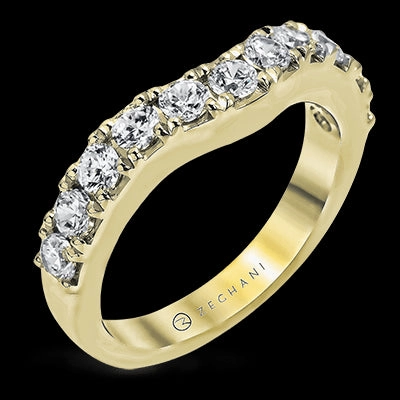 Stylish Work Formal Attire ZR1144 Anniversary Ring in 14k Gold with Diamonds