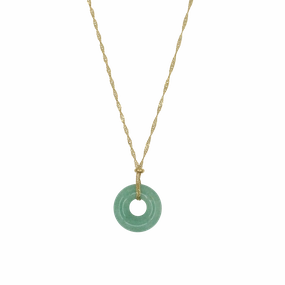 Jade Coin Necklace Birthday Style