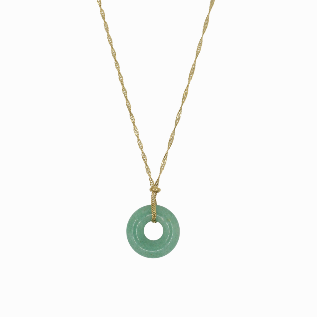 Jade Coin Necklace Birthday Style