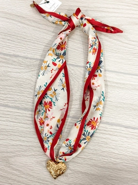 Classic Item Stylish Style Autumn Florals Twilly Scarf Necklace
