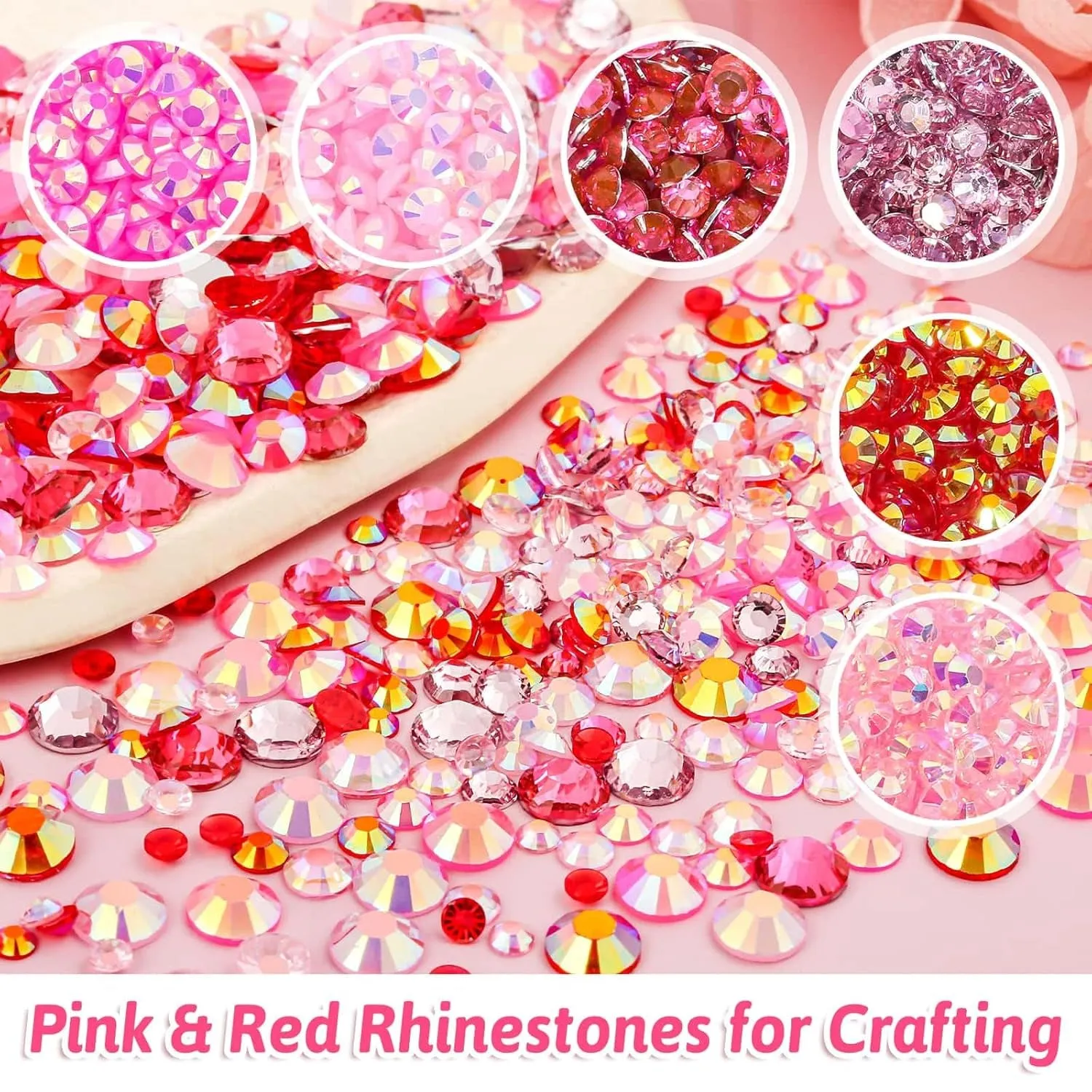B7000 Glue with 18000Pcs Rhinestones for Crafting, Flat Back Rhinestone Kit Non Hotfix Resin Gems with Clear Jewelry Glue for Clothes Shoes Tumbler Nail Art Makeup Jewelry Making