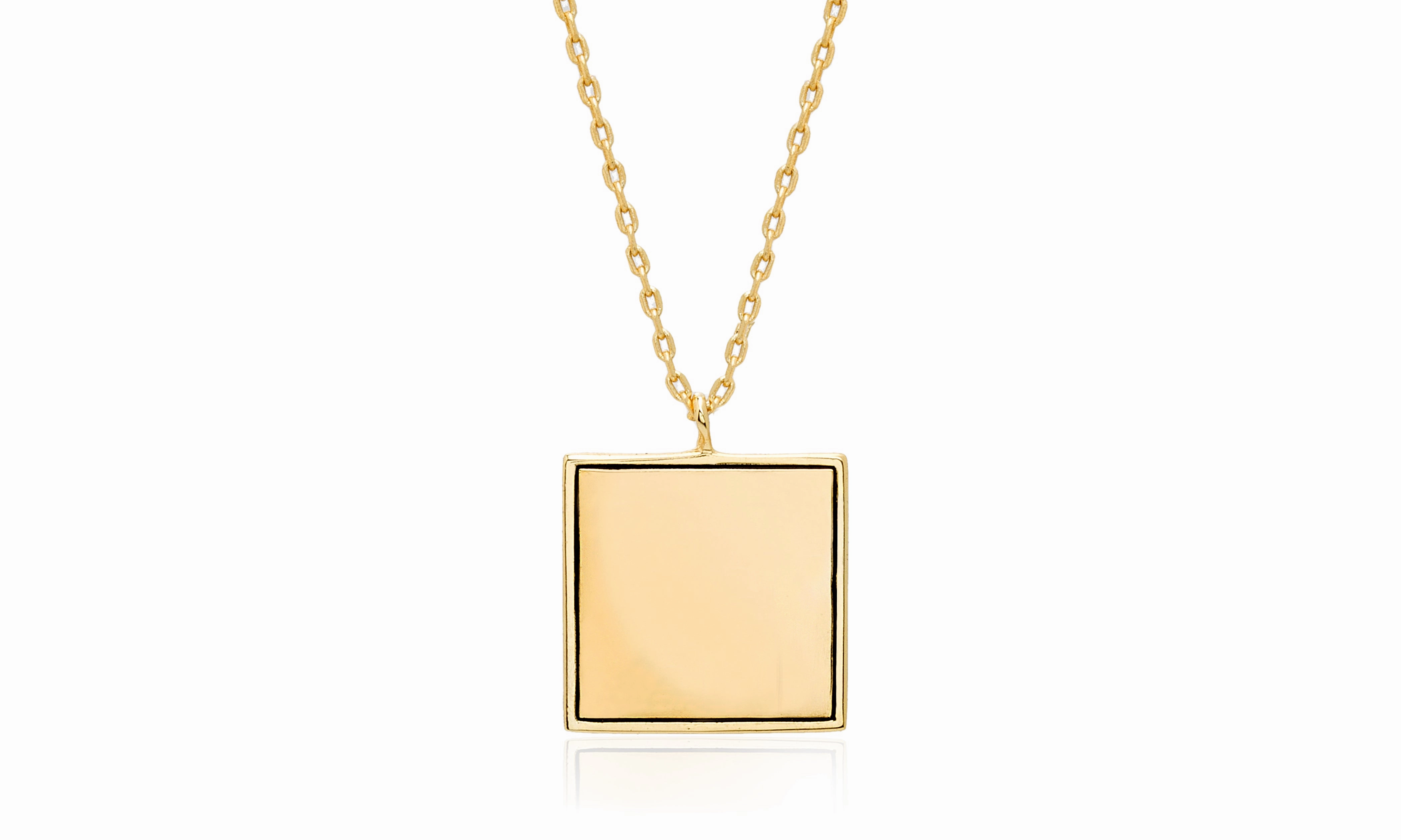 My Bible Gold Plated Brass Geometric Shaped Jerusalem Nano Bible Pendant Necklace Trendy Item