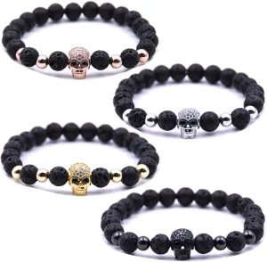 Beaded Bracelets Bracelets for Men Women His and Hers Couples Bracelets Elastic Adjustable Mens Bracelet