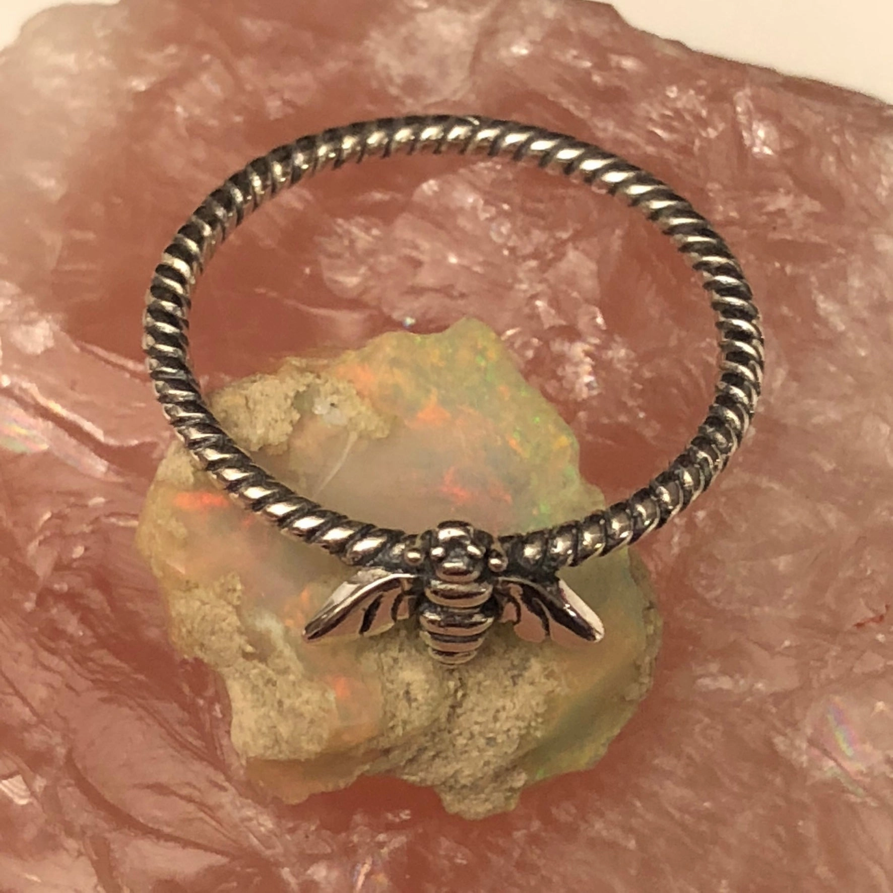 Physical Product Polished Look Bee Ring