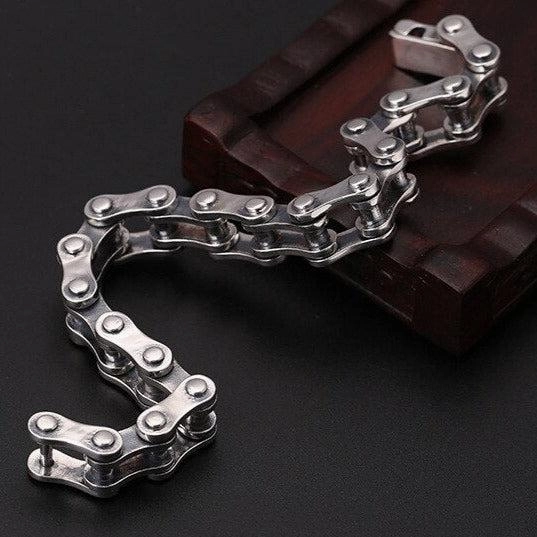 Wide Blends Fresh Perspective Cycolinks 925 Sterling Silver Bike Chain Bracelet 10mm/13mm