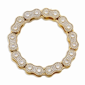 Cycolinks Bling 15mm Fully Covered in Cubic Zirconia Bike Chain Bracelet Meaningful Impact