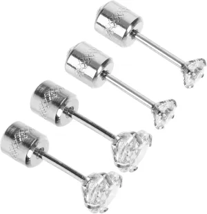 BESTYASH 2 Pairs Zirconia Earrings for Women Fashion Earrings Aesthetic for Birthday Wedding Everyday