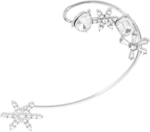 BESTYASH Non-piercing Ear Cuff Earrings Women's Snowflake Zircon Ear Hooks Easy Clip Jewelry