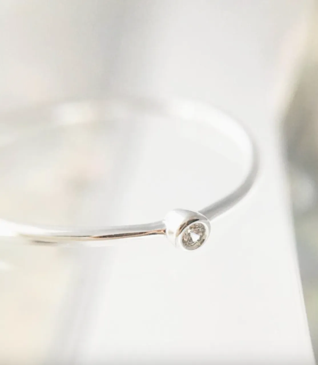 bezel solitaire ring