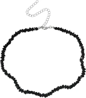 Black Choker Necklace for Women Crystal Beaded Statement Necklace for Daughter Elegant Bead Chokers for Women Adjustable Bead Necklace for Women Handmade Choker Necklaces for Friends