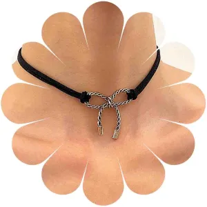 Black Velvet Choker Necklace Gold Bow Pendant Neckalce Goth Bow Knot Velvet Necklace Short Velvet Suede Necklace Punk Black Velvet Collar Necklace Jewelry for Women