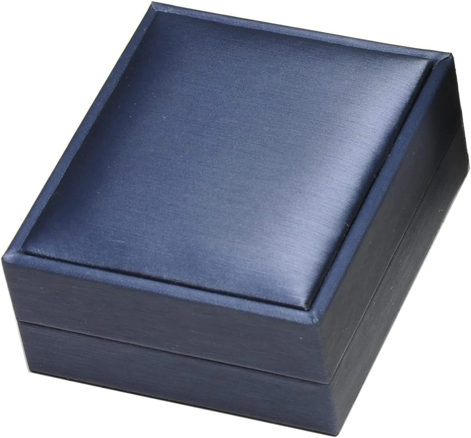Blue Color Necklace Earring Set Gift Box Luxury Soft Touch PU Leather Material Necklace Pendant Chain Jewelry Storage Box Size 2.87"(W)*3.35〞(D)*1.38〞(H)