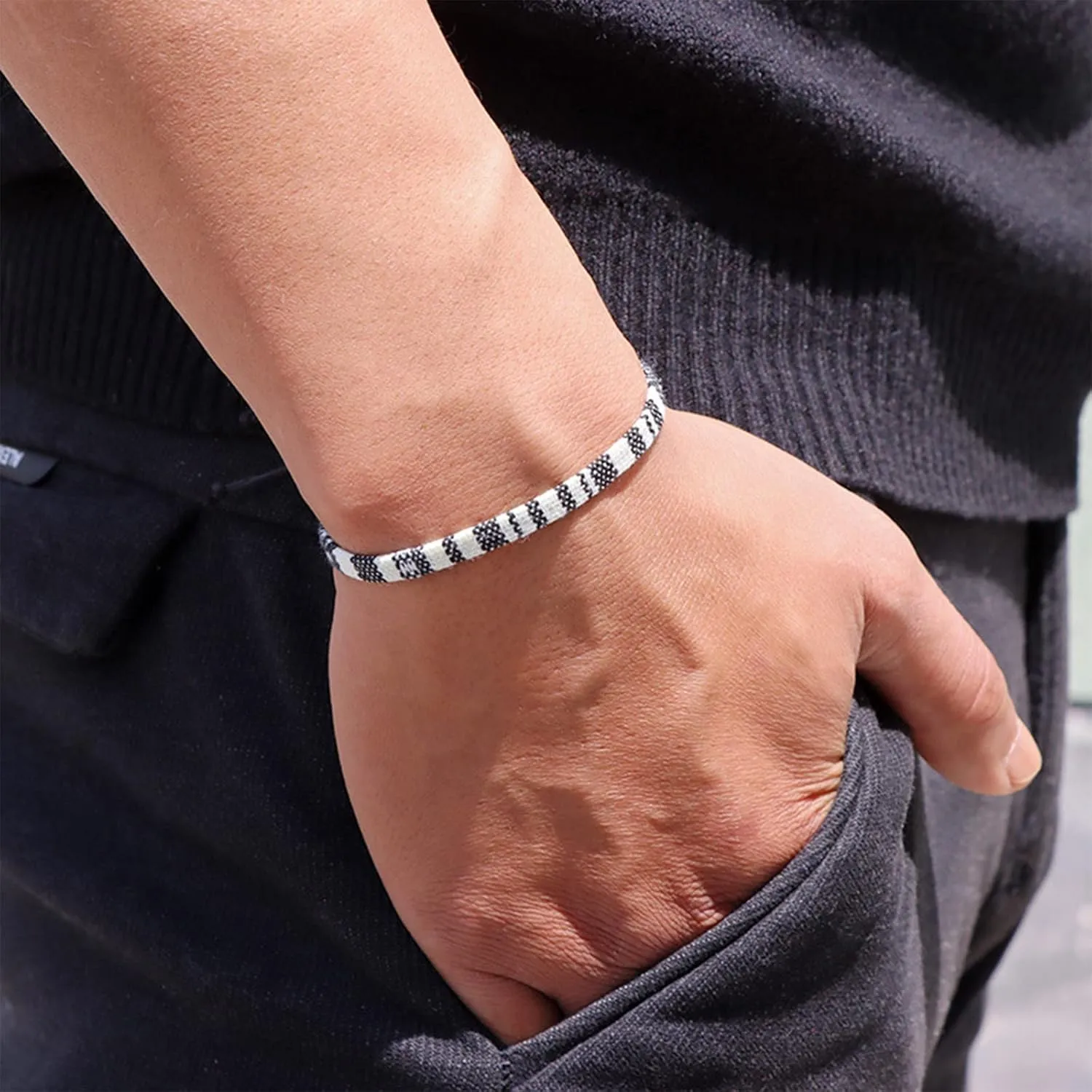 Boho Bracelets for Women,Adjustable Braided Bracelets Bulk Woven Friendship Bracelet Handmade Festival Accessory Jewelry Gift