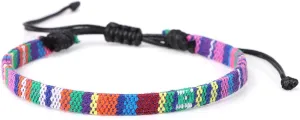 Boho Bracelets for Women,Adjustable Hemp Braided Bracelets Wristbands Friendship Woven Bracelets Handmade Gifts for Friends