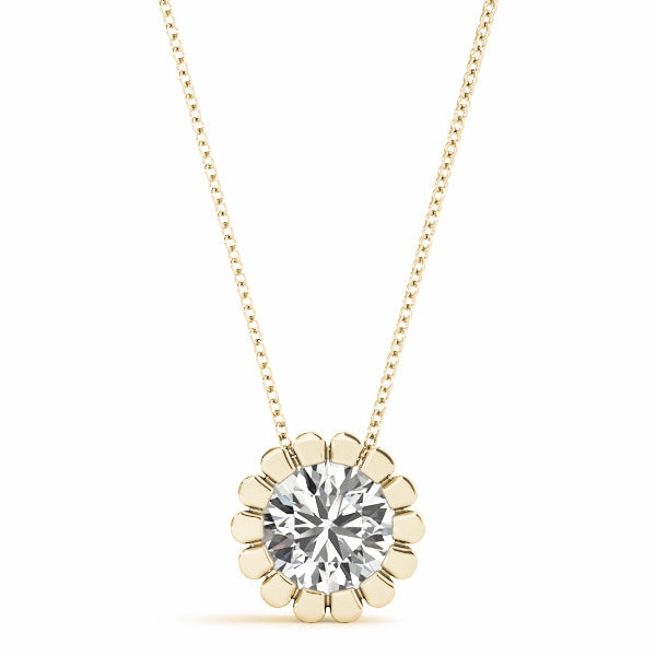 1.0 CT Round Diamond Solitaire Pendant Minimal Feature Decorative Pendant Accessory