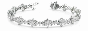 Multi-Diamond Fashion Tennis Bracelet Antique Appeal Entire Blends