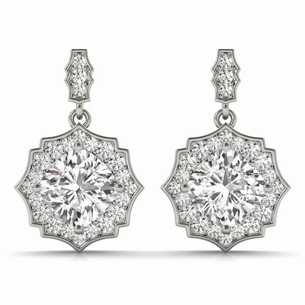 Brilliant Round Diamond Halo Earrings Brilliant Choice