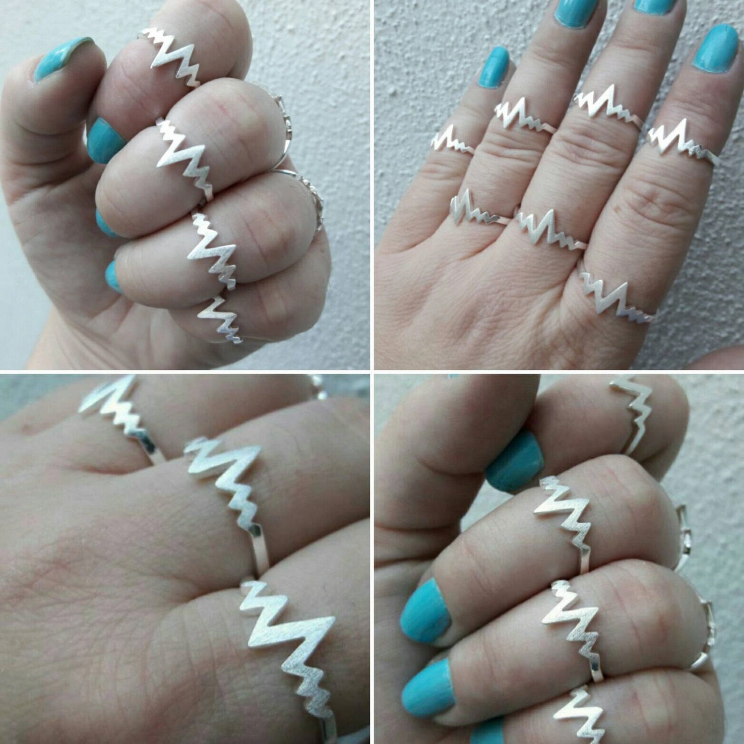 Unique product Sparkling Symbol Heartbeat Ring