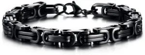 Chain Men's Bracelet Solid Thick Metal Stainless Steel Link Chain Rock Bracelets (23cm 8.5mm- )