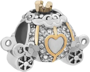 CharmSStory Cinderella Carriage Charm Beads for Charm Bracelets