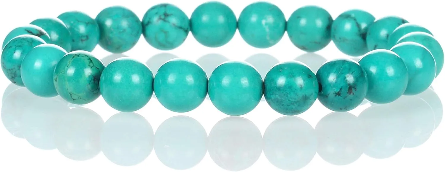 Cherry Tree Collection - Small, Medium, Large Sizes - Gemstone Beaded Bracelets For Women and Men - 8mm Round Beads