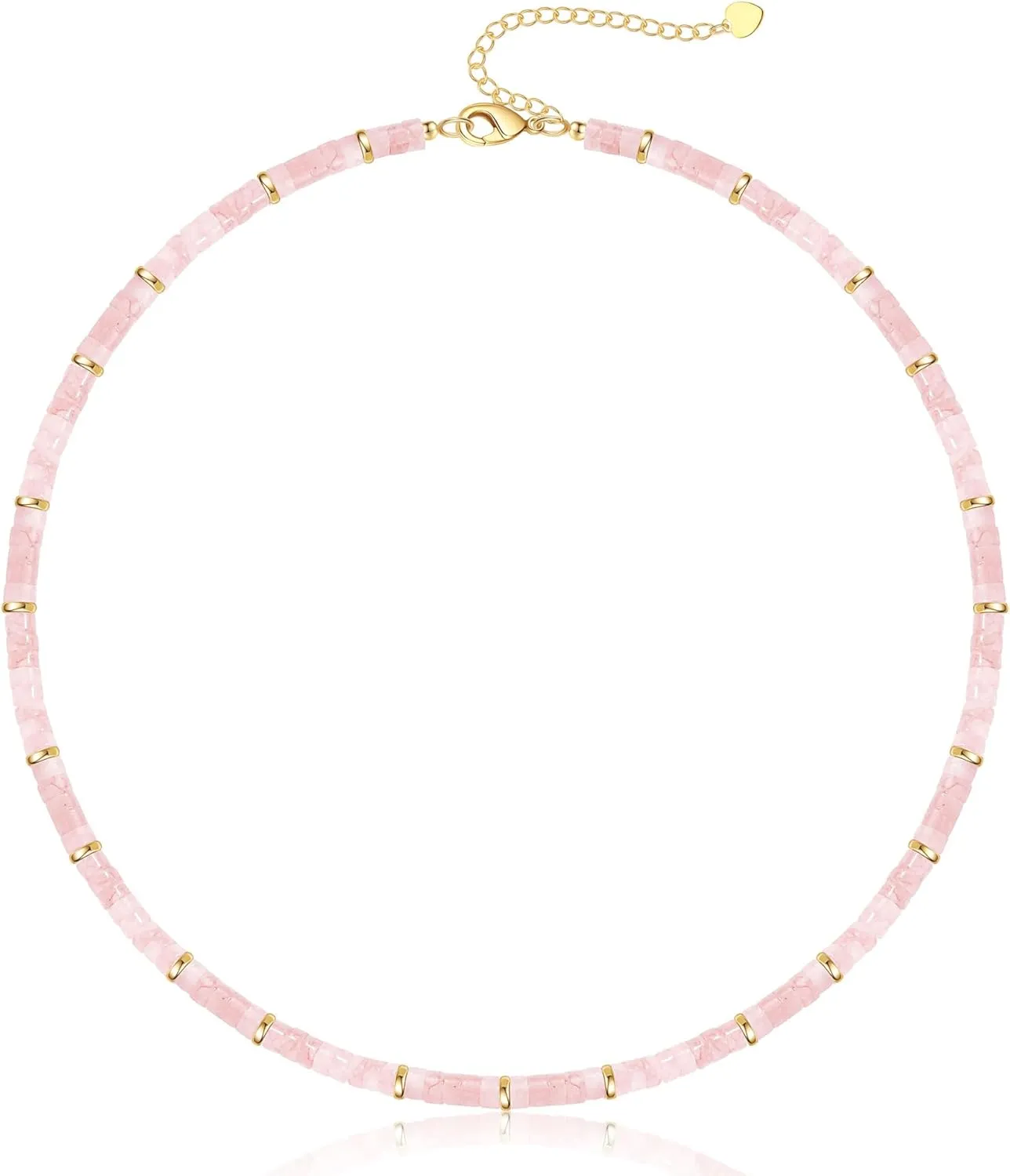 Choker Necklace for Women,Gemstone Beaded Necklace Choker Necklaces for Women Stocking Stuffers for Teens Gifts for Her Adjustable 14k Gold Anniversary Birthday Christmas Jewelry