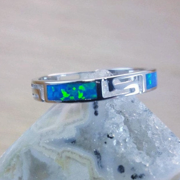 Simple Memento HighEnd Craft Blue Opal Band