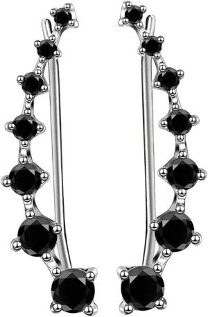 CLISPEED 1 Pair Glitter Zircon Ear Cuff Earrings Stylish Zircon Jewelry for Women Easy to Wear Fashion Accessory for Various Occasions and Outfits Elegant Design