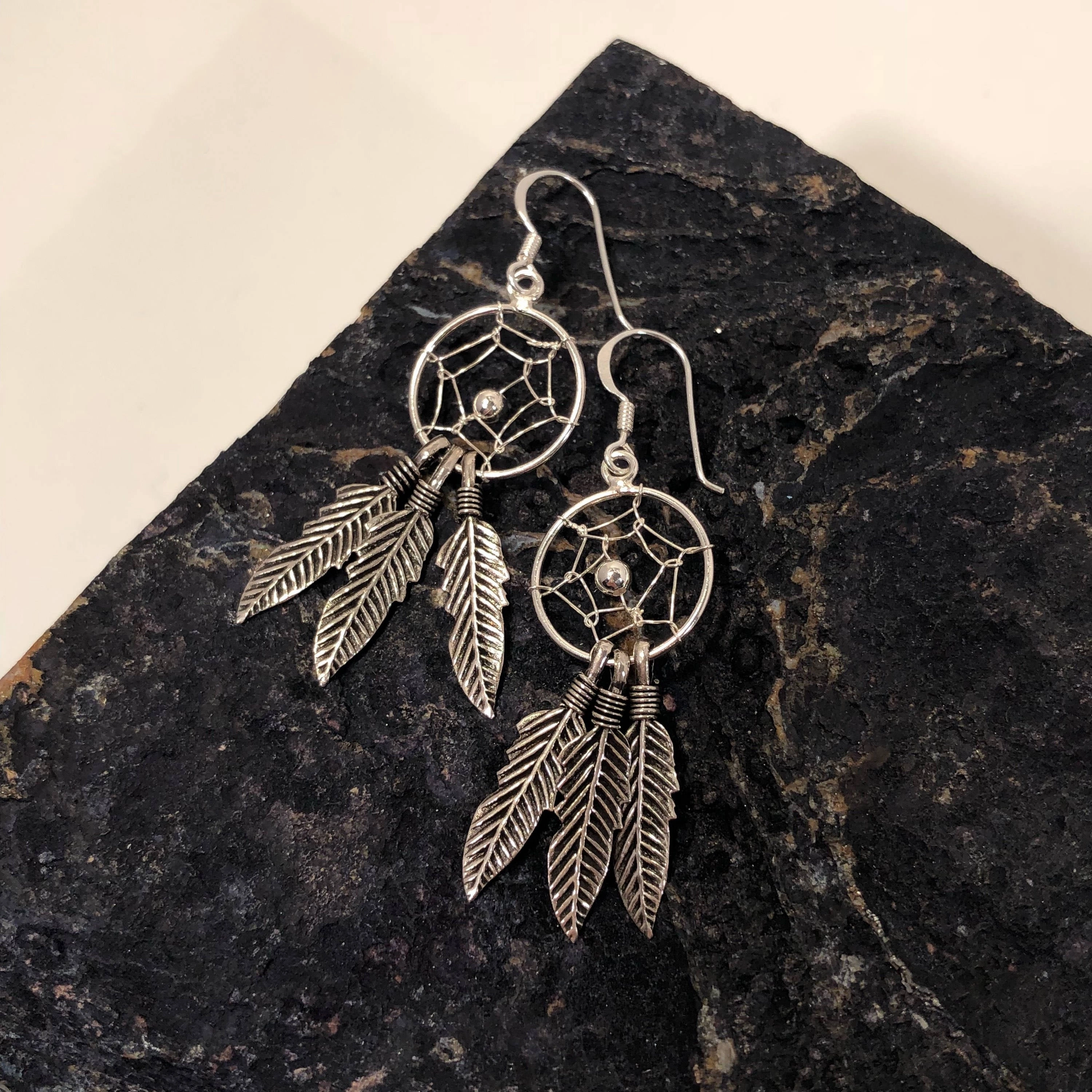 Charming Embellishment Refined Accessory Dream Catcher Earrings Sterling Silver Dreamcatchers