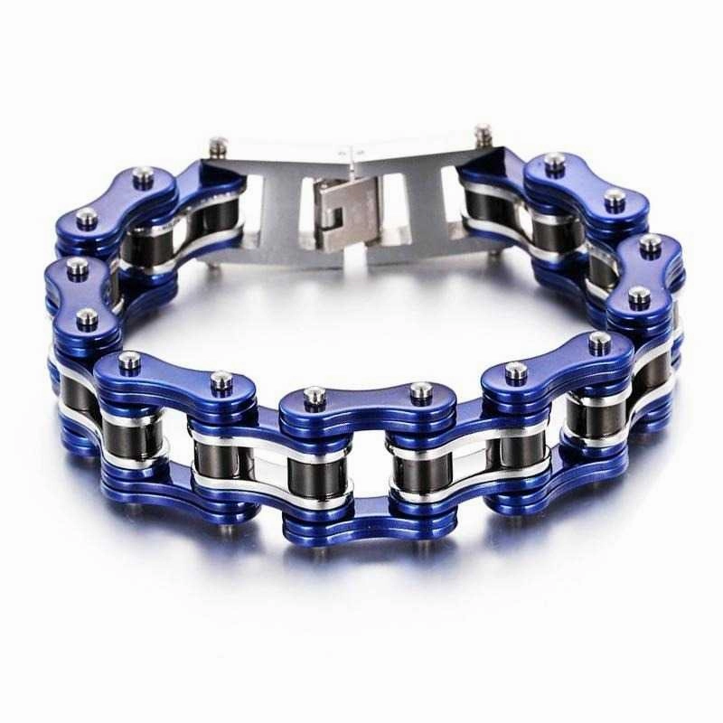 Cycolinks Blue, Silver & Black Bike Chain Bracelet Wise investment