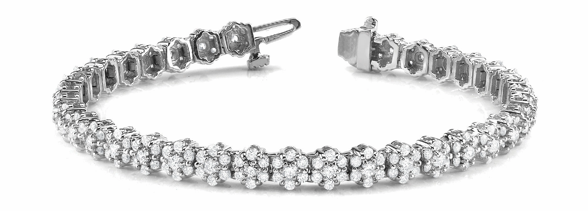 Multi-Diamond Fashion Bracelet Hand-Finished