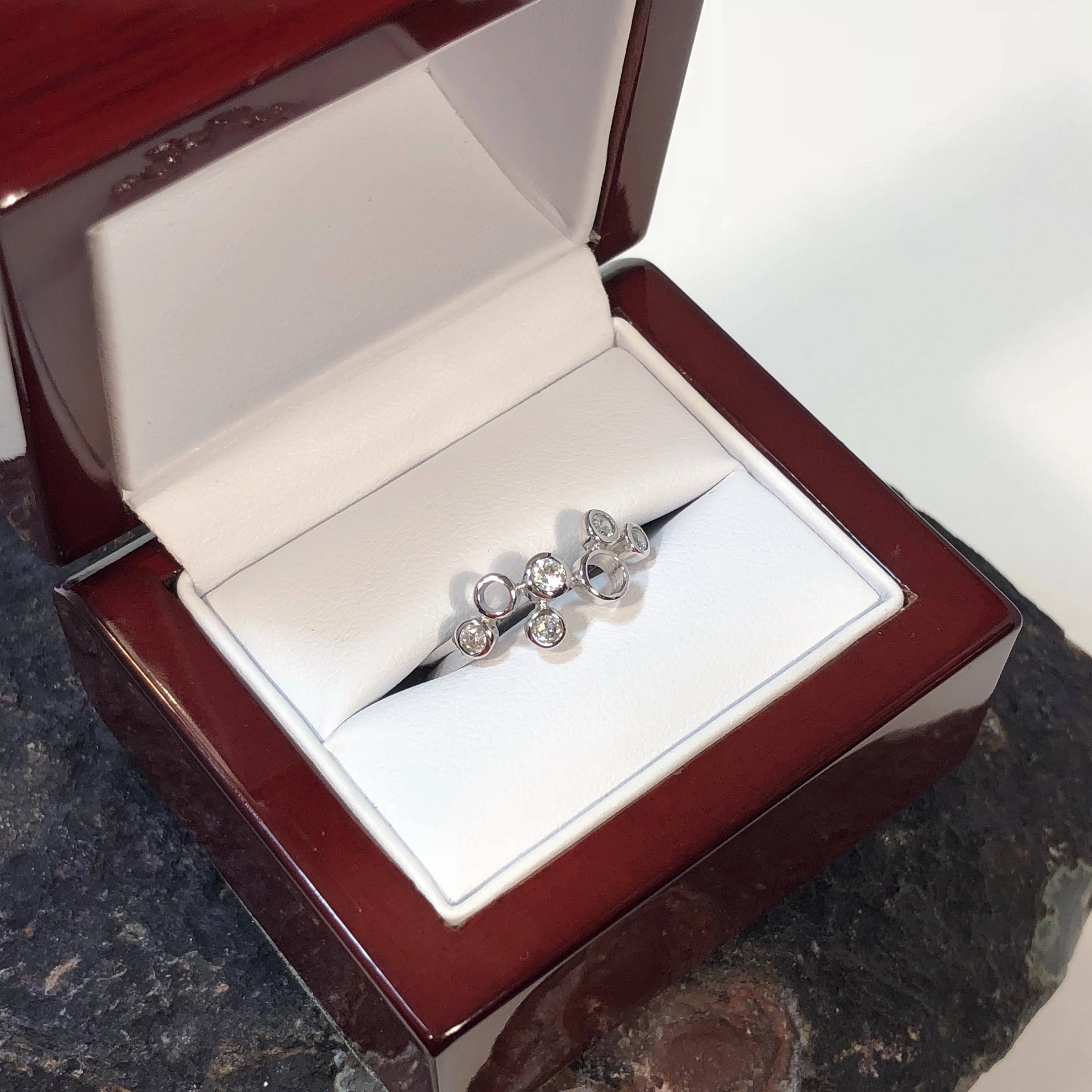 Constellation Ring   Wood Gift Box Eternal Expression Creative Jewelry