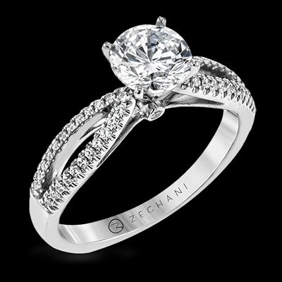 Eternal Style ZR28PRER Wedding Set in 14k Gold with Diamonds