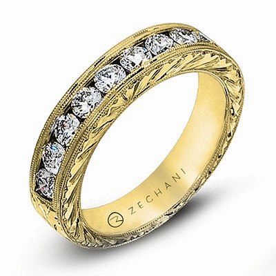 ZR279 Engagement Ring in 14k Gold with Diamonds Simple Elegance