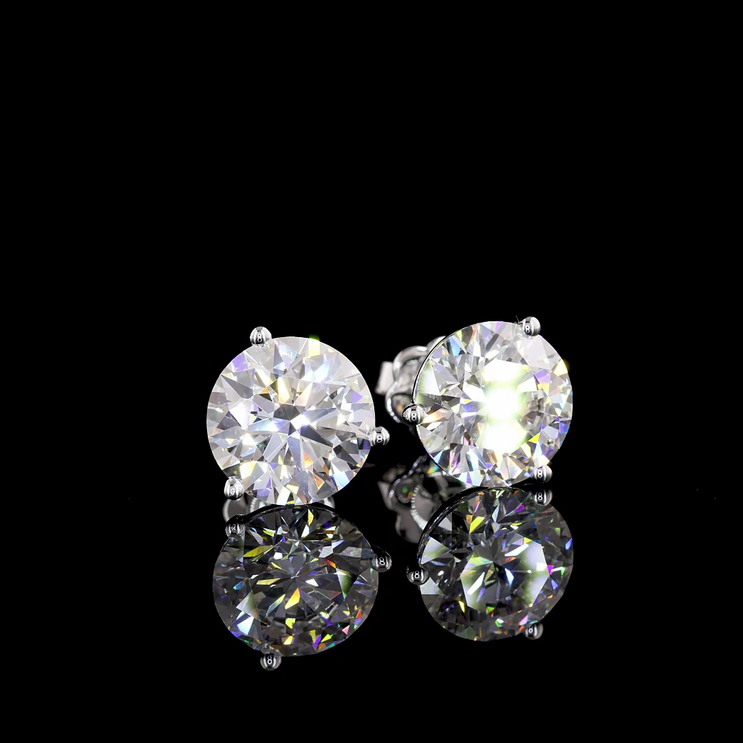 Ornate Selection Pretty Must-Have 14K WHITE GOLDMartini Earrings