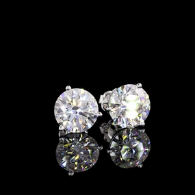 Ornate Selection Pretty Must-Have 14K WHITE GOLDMartini Earrings