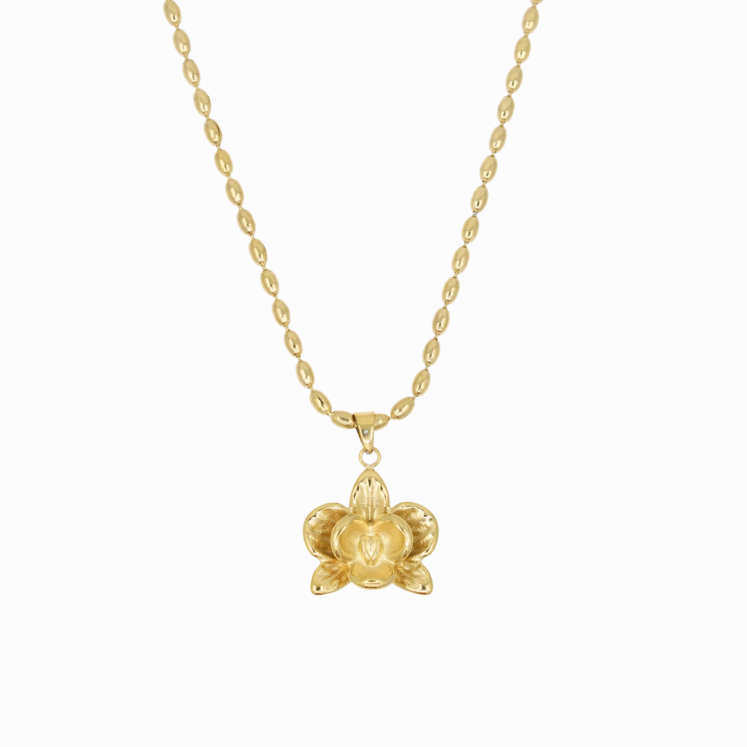 Creative Spirit Orchid Flower Necklace