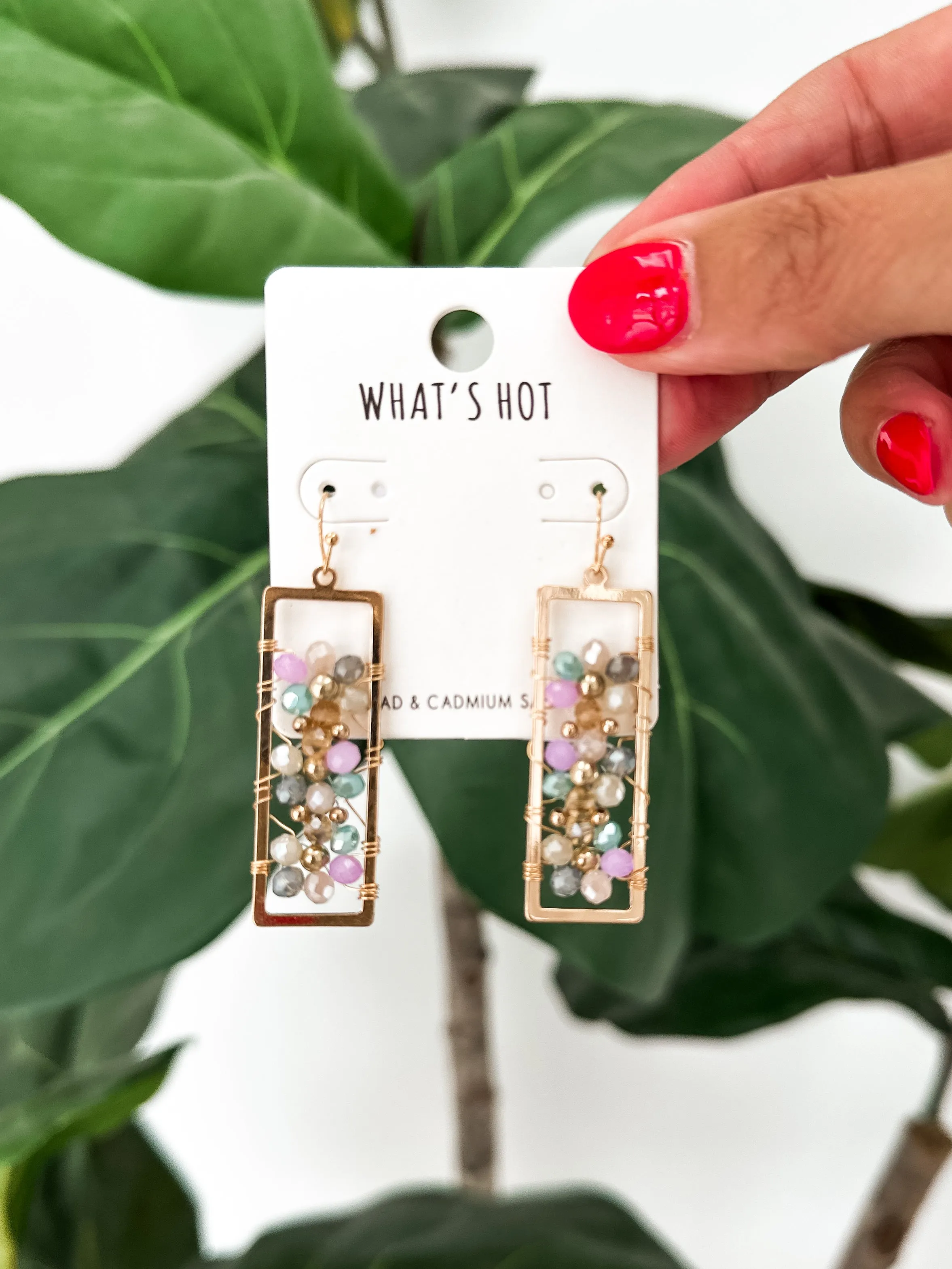 Crystal Flower Earrings
