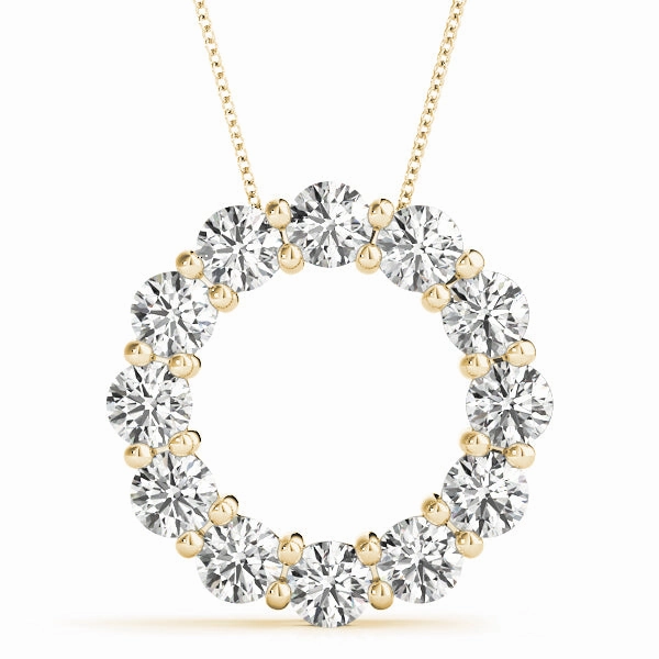 Best Gift Diamond Circle Pendant