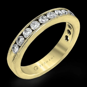 ZR46 Anniversary Ring in 14k Gold with Diamonds Custom Sizable