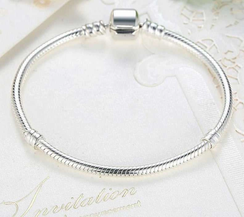 Magnetic Clasps Cycolinks 925 Sterling Silver Snake Chain Bangle & Bracelet