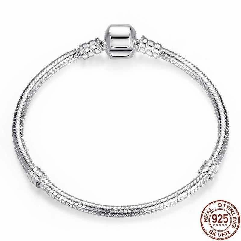 Cycolinks 925 Sterling Silver Snake Chain Bangle & Bracelet Distinct Vision