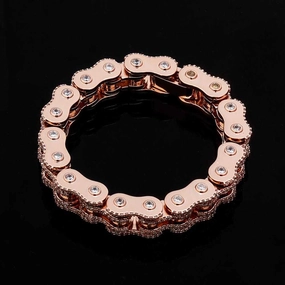 Cycolinks Bling 18mm Cubic Zirconia Bike Chain Bracelet Eye-Catching Designs